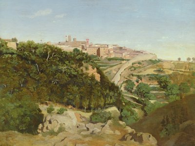 Volterra, 1834 by Jean Baptiste Camille Corot